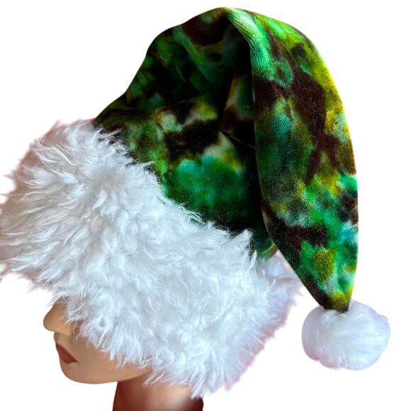 Handcrafted Tie-Dye Santa Hat main image 5